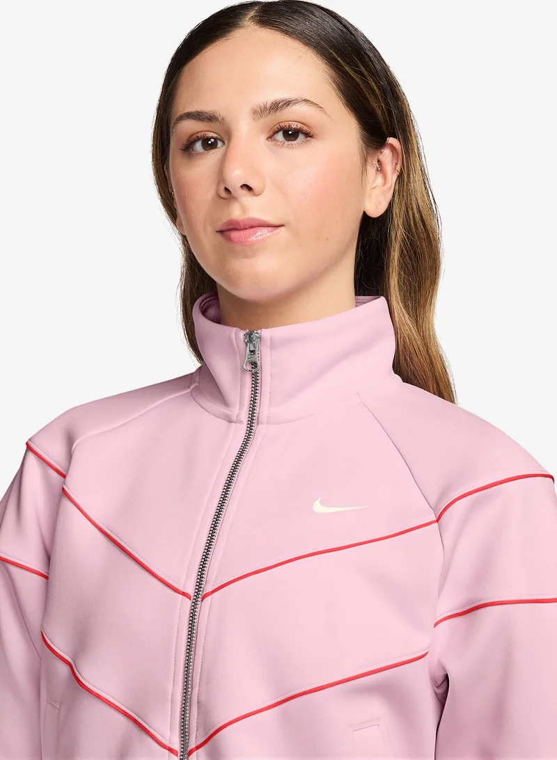 Nike PINK FOAM/LT CRIMSON/(SAIL) Nsw Windrunner Knitted Jacket for Women | Best Price UAE